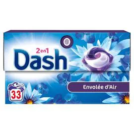 DASH Capsules Lessive tout en 1 Détergent Envolée d'Air x33