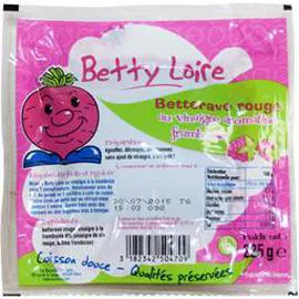 BETTY LOIRE Betterave Rouge au Vinaugre de Framboise 225g