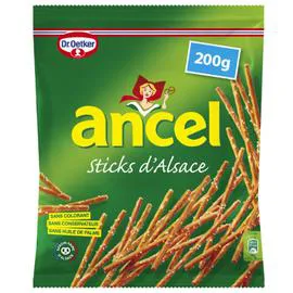 DR. OETKER, ANCEL Biscuit apéritif Bretzels Sticks 200g