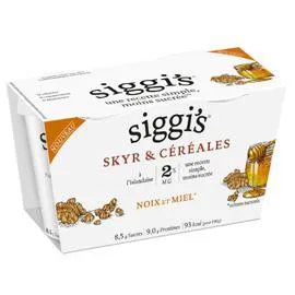 SIGGI'S Skyr miel noix 2x140g