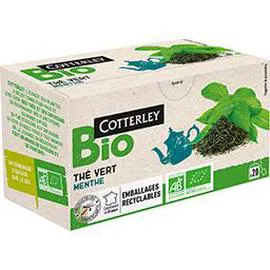 COTTERLEY BIO Thé vert menthe BIO 30g