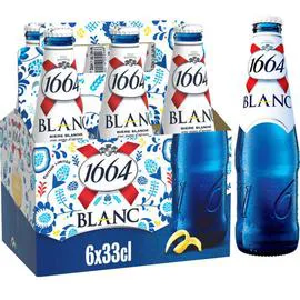 KRONENBOURG, 1664 Bières blanche aromatisées aux agrumes 5% vol. 1,98l
