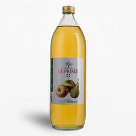 THOMAS LE PRINCE Pur jus de pomme poire bio bouteille verre 1l