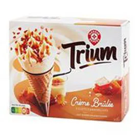 MARQUE REPÈRE, TRIUM Cônes glacés Crème brulée - x6 426g