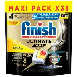 FINISH Tablettes Lave-Vaisselle Au Citron Ultimate Plus All In 1 x33