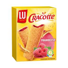 LU, CRACOTTE Biscottes fourrées à la framboise 200g