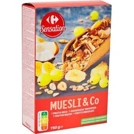 CARREFOUR SENSATION Céréales muesli 7 fruits secs 750g