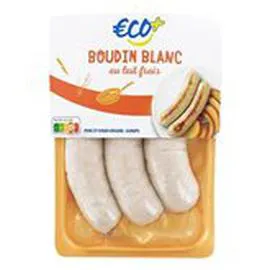 ECO+ Boudin blanc Au lait frais x3 375g