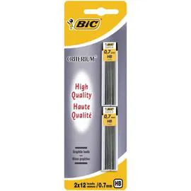 BIC Etuis de mines HB 0.7mm x2
