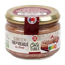 MARQUE REPÈRE, CÔTÉ TABLE Confit foie volaille Au porto 180g