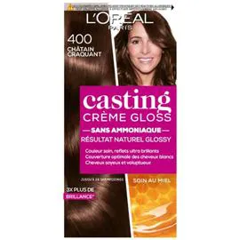 L'ORÉAL PARIS, CASTING Coloration Cheveux 400 Châtain craquant l'unité