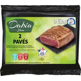 DABIA Viande Bovine: Pavé*** Halal à griller 2x140g