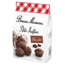 BONNE MAMAN Gâteaux petits muffins chocolat 235g