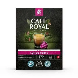 CAFÉ ROYAL Café capsules Compatibles Nespresso lungo forte n°8 - x18 99g