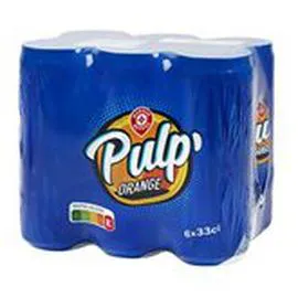 MARQUE REPÈRE, PULP'ORANGE Soda Orange 6x33cl