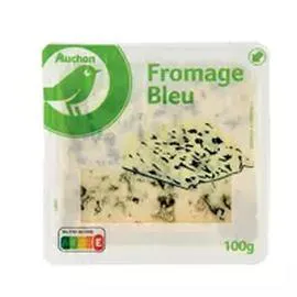 AUCHAN, POUCE Fromage bleu à pâte persillée 100g