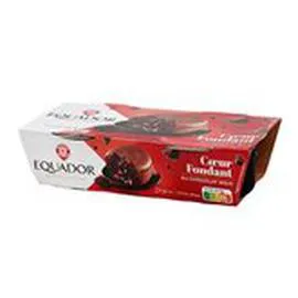 MARQUE REPÈRE, EQUADOR Coeur fondant chocolat 2x90g