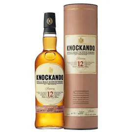 KNOCKANDO Whisky 12 years of age single malt 70cl