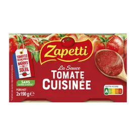 ZAPETTI Sauce tomate 2x190g
