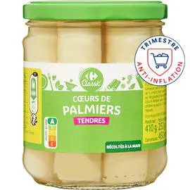 CARREFOUR CLASSIC' Coeurs de palmier tendres 250g