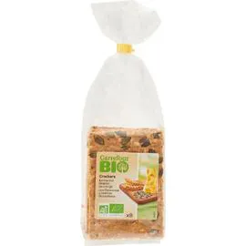 CARREFOUR BIO Crackers bio emmental graines de courge 200g