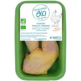 MONOPRIX BIO ORIGINES Cuisses De Poulet Fermier Bio X2 550g