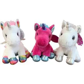 AURORA WORLD Assortiment peluche licorne l'unité
