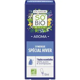 LÉA NATURE, SO'BIO ÉTIC Huile Essentielle Respiratoire Synergie Spécial Hiver aux 7 Huiles Essentielles Bio 10ml
