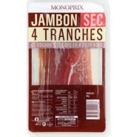 MONOPRIX Jambon sec 80g