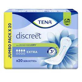 TENA Serviette hygiénique discreet flux extra x20