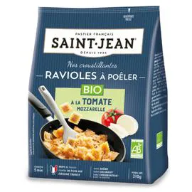 SAINT-JEAN Ravioles bio à poêler à la tomate mozzarella 310g