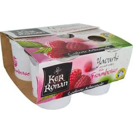 KER RONAN Yaourt framboise 4x125g
