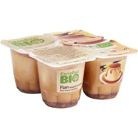 CARREFOUR BIO Flan caramel bio 4x125g