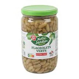 MARQUE REPÈRE, NOTRE JARDIN Flageolets verts Extra Fins 420g