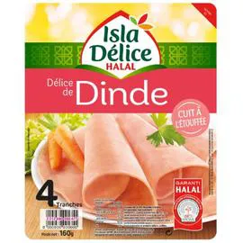 ISLA DÉLICE Blanc de dinde halal 160g