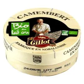 GILLOT Camembert bio Marie Harel Au lait cru 250g