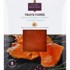 MONOPRIX GOURMET Truite fumée 60g