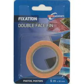 SOUDEX Adhésif double face, 5Mx20mm l'unité