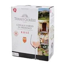 MARQUE REPÈRE, TERRES OCRÉES AOC Coteaux Varois en Provence vin rosé 3l