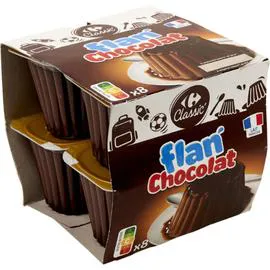 CARREFOUR Flan chocolat 8x100g
