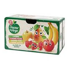 MARQUE REPÈRE, DOUCEUR DU VERGER Compote Assortiment 20x90g