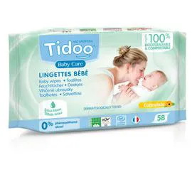 TIDOO CARE Lingettes au Calendula x58 x58