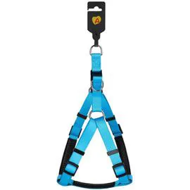 ANIMALIS Harnais Basic Confort 25mm 75/96cm, Bleu l'unité