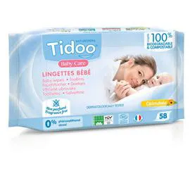 TIDOO CARE Lingettes au Calendula x58 x58