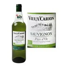  Vin blanc Pays d'Oc Sauvignon Bio Vieux Carion IGP 750ml