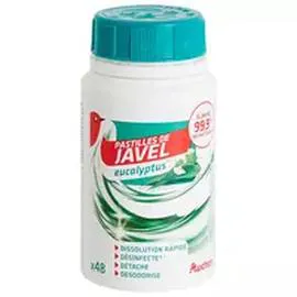 AUCHAN Pastilles de javel à l'eucalyptus x48
