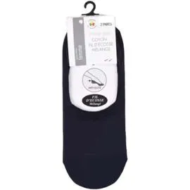 MONOPRIX FEMME Lot de 2 Paires de Protège-Pieds Fil d'Ecosse - 36/38 l'unité