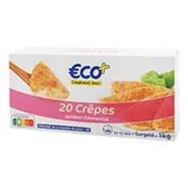 ECO+ Crêpes 1/2 lune Jambon emmental - x20 1kg