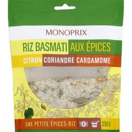 MONOPRIX Riz basmati aux épices citron coriandre cardamome 250g