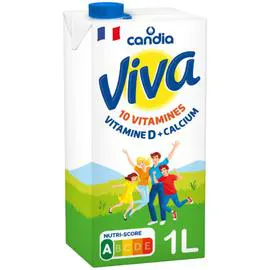 CANDIA Lait demi-écrémé Viva Brique 1l
